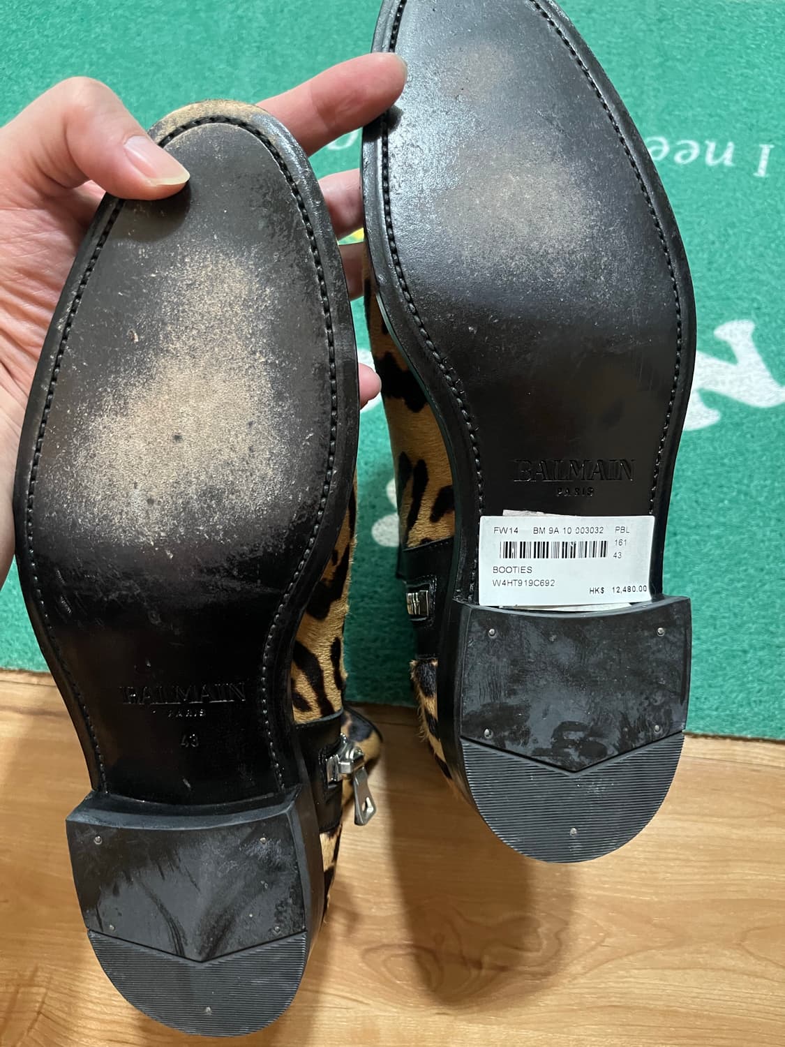 발망 정품 송치 레오파드 부츠 상품이미지6