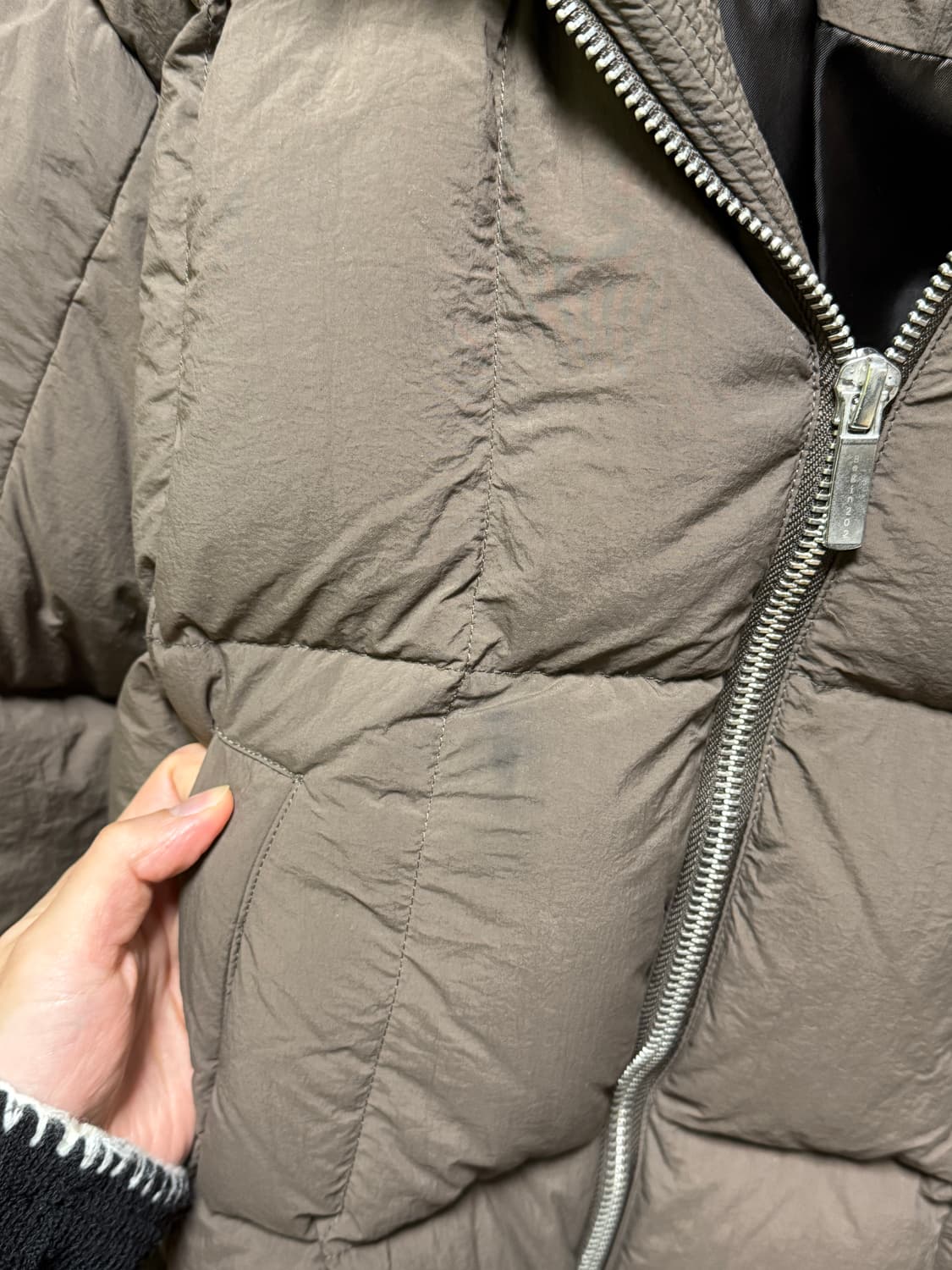 비긴202 숏패딩 브라운 1size 상품이미지6