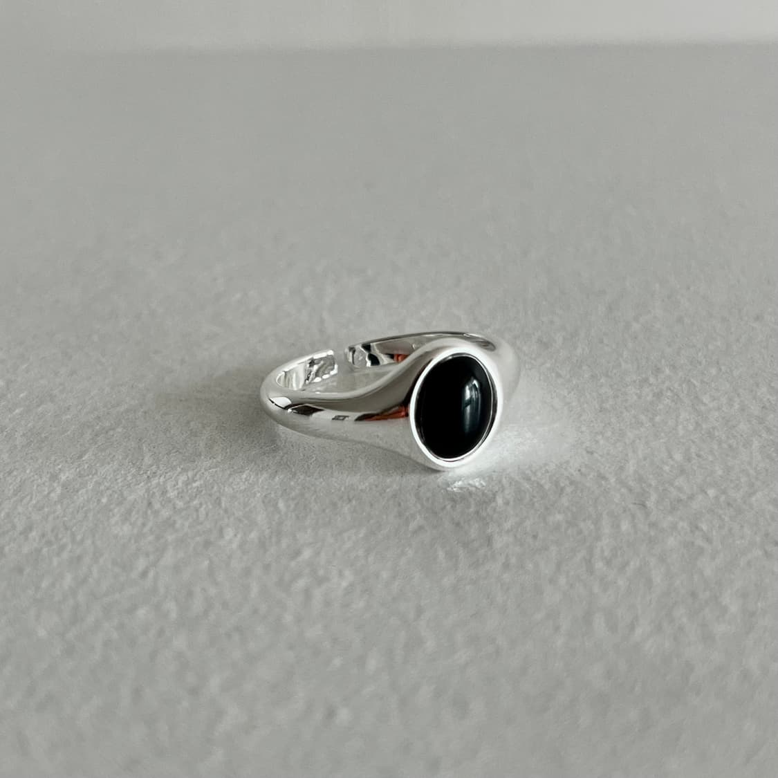 블랙 원석 반지 상품이미지1