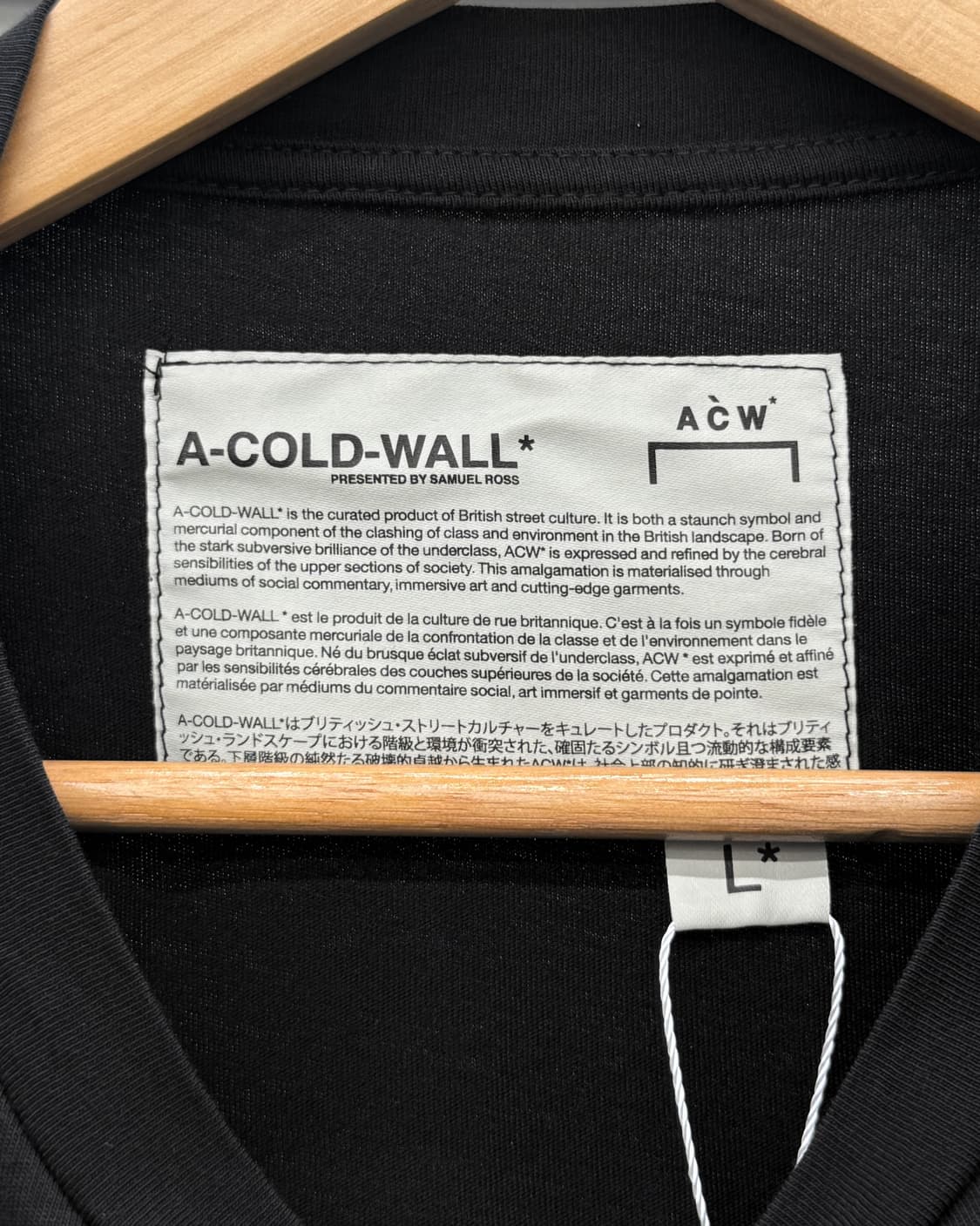 A cold wall 베이직 그래픽 블랙 티셔츠 상품이미지6