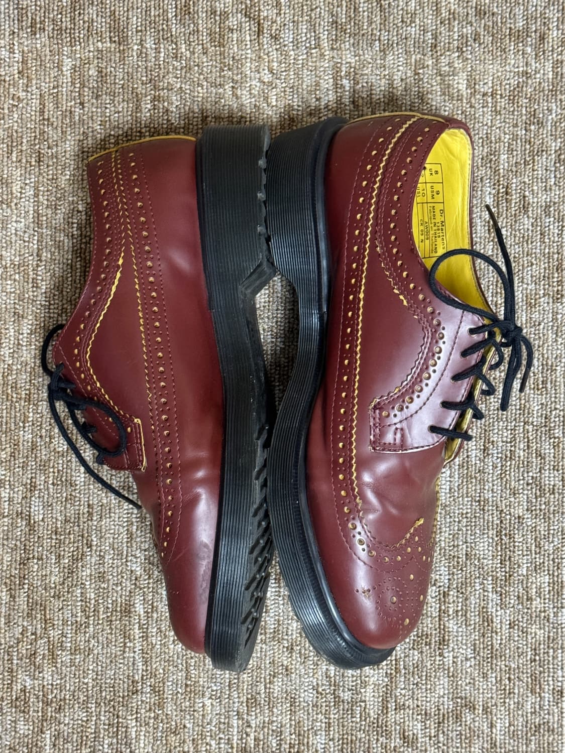 [42]닥터마틴 버건디 윙팁 브로그 13619 상품이미지2