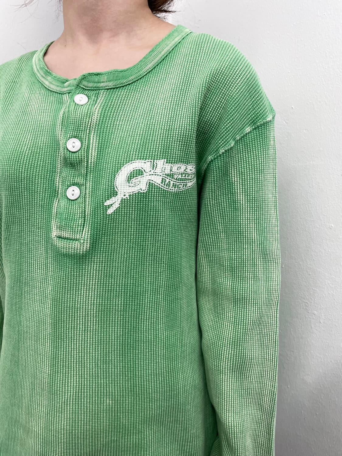 그린 워싱 와플 레터링 슬리브 상품이미지3