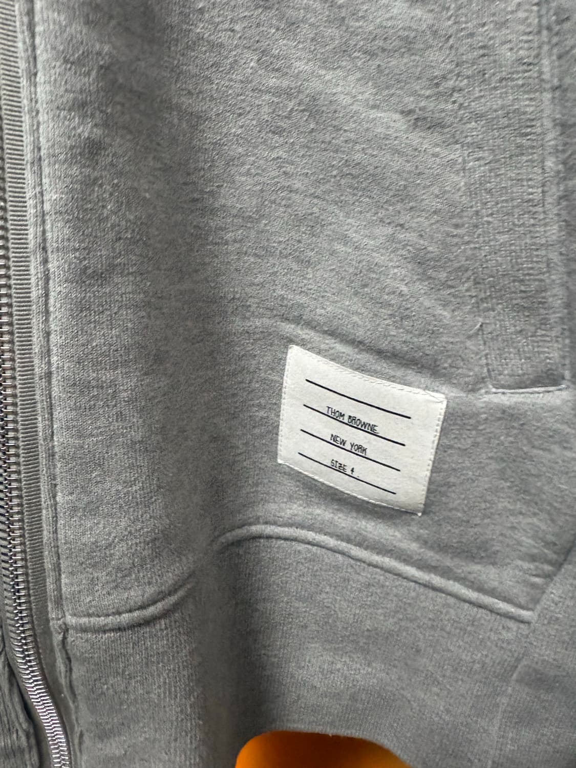 톰브라운 사선 후드집업 그레이 4사이즈 상품이미지4