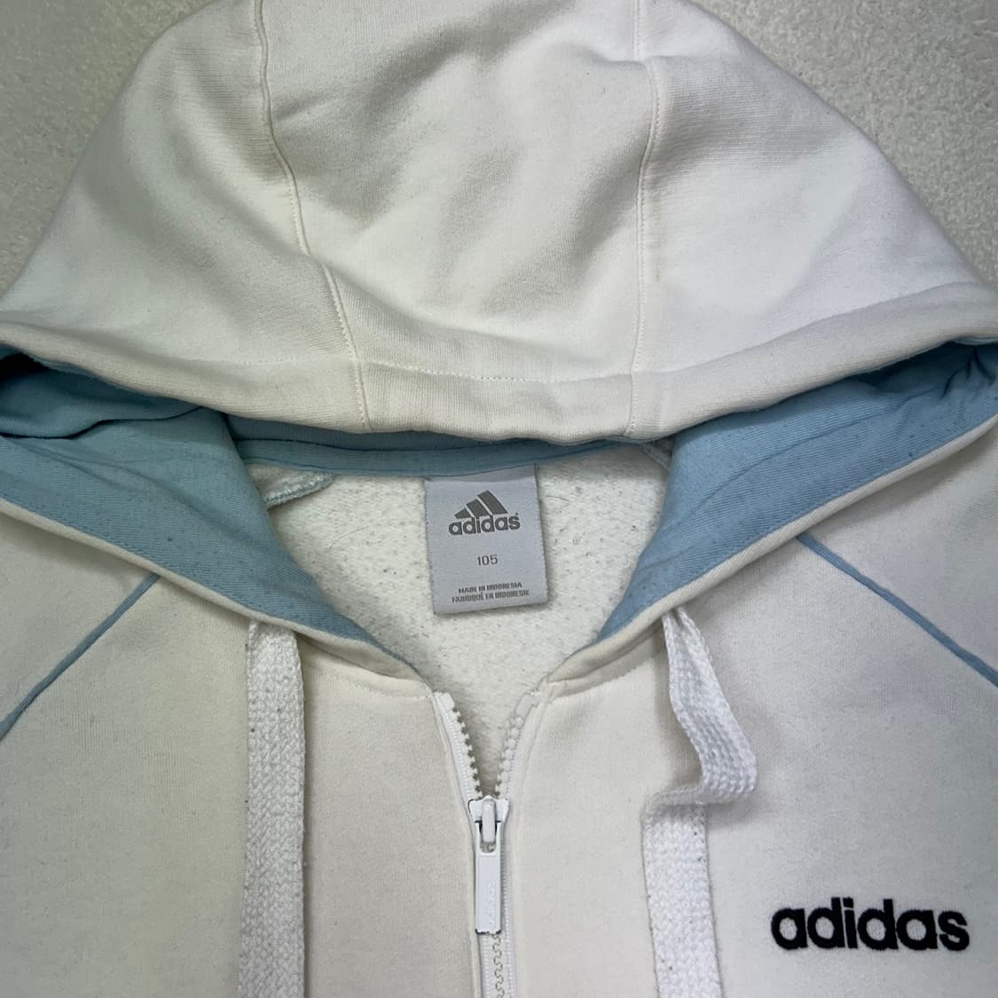 Adidas 00’s white hood zip-up 상품이미지7