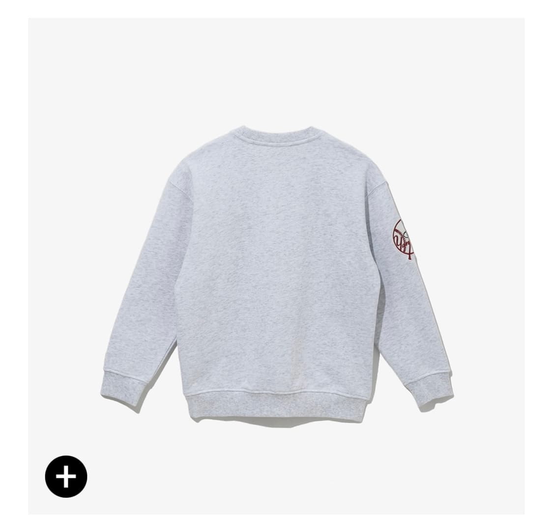 < 뉴에라 MLB 뉴욕양키스 팀 로고 맨투맨 ( 헤더그레이,XL )  상품이미지2