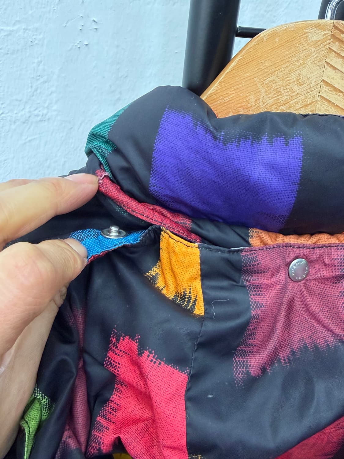 정품) 마르니 키즈 컬러 블록 패턴 패딩 자켓 8Y 상품이미지5