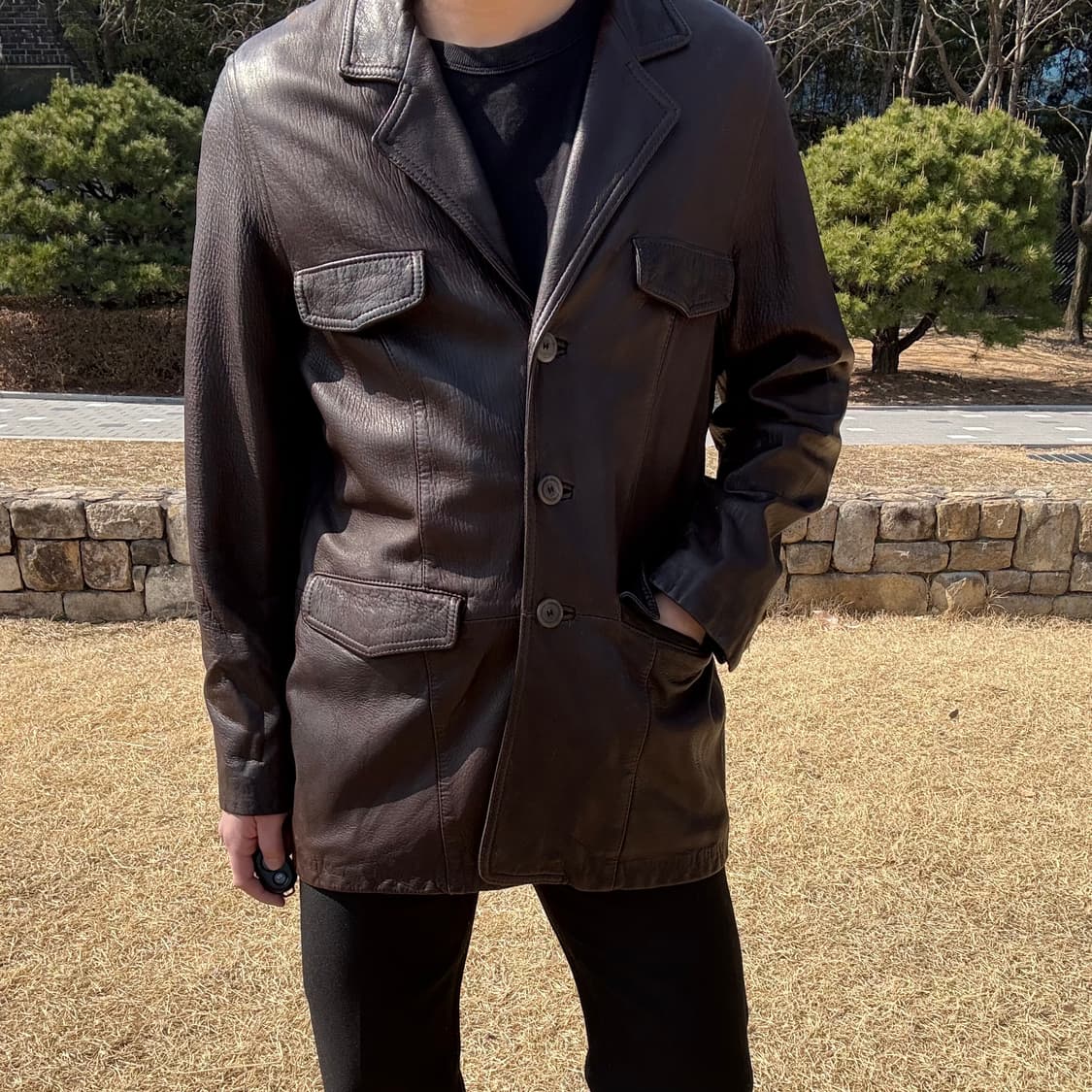 발리 Bally 레더 4포켓 자켓 (이탈리아 생산) 상품이미지3