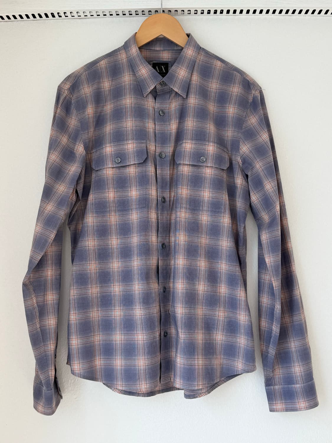 00s Armani Exchange double pocket shirt 상품이미지4