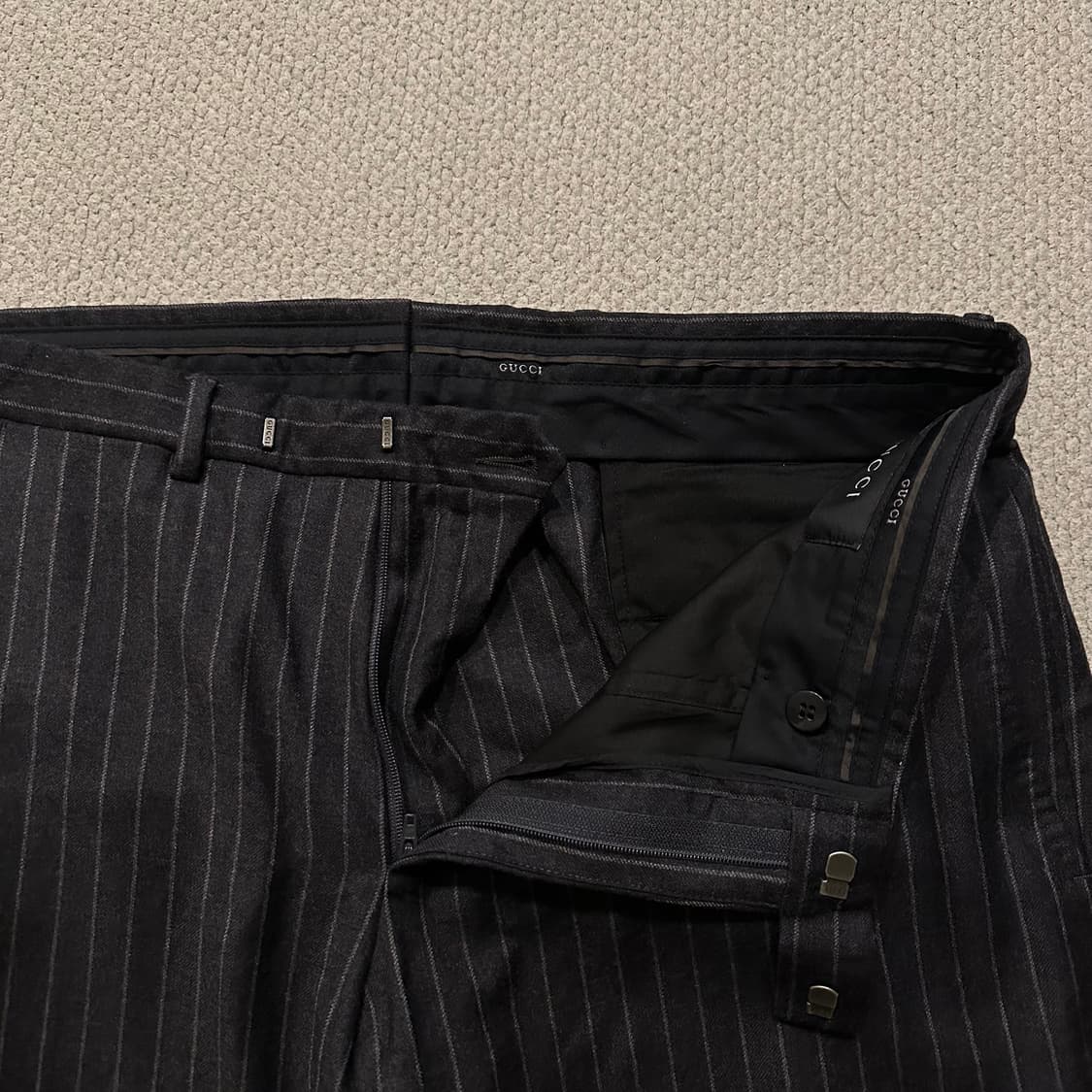 00s 구찌 Gucci 핀스트라이프 슬랙스 상품이미지3