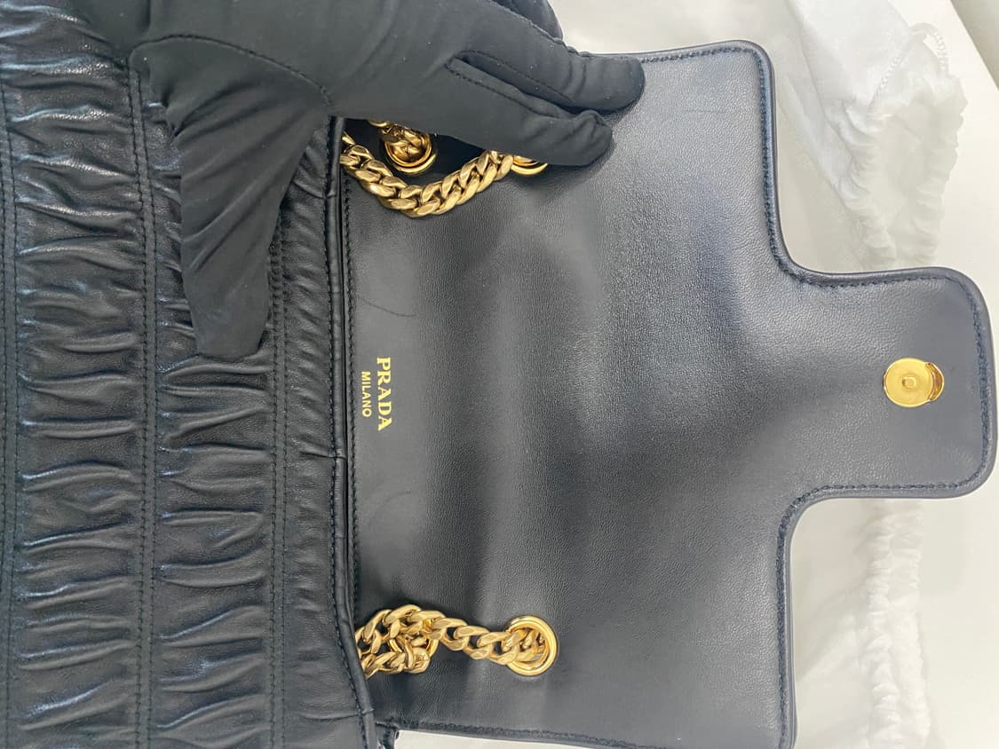 프라다 나파 고프레 플랩 체인 숄더백 1BD235 상품이미지8