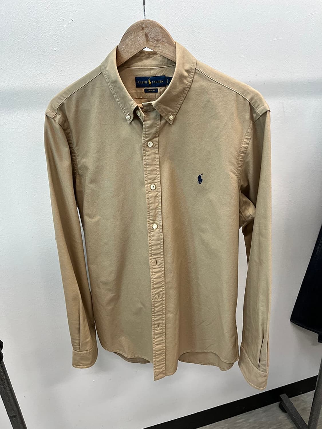 105-110) 폴로 베이지 옥스퍼드 셔츠  상품이미지2