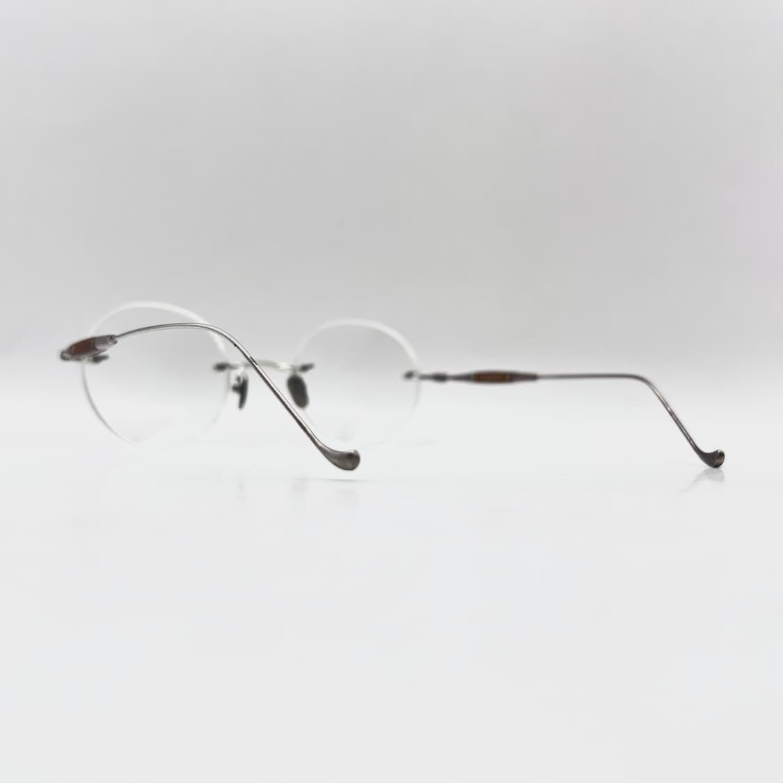 Mona.j 063A 무테 림리스 원형 써클 안경 상품이미지5