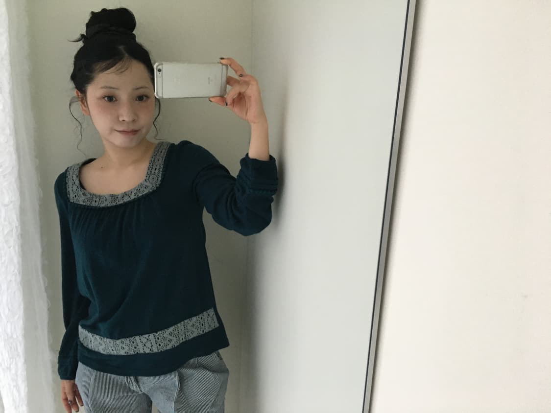lace square neck top 상품이미지3