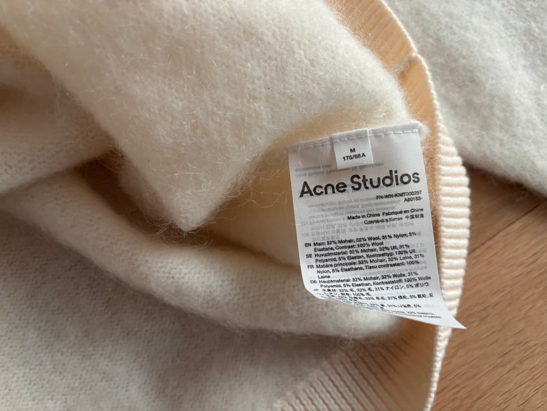 아크네 스튜디오 모헤어 가디건 아이보리 M 상품이미지7