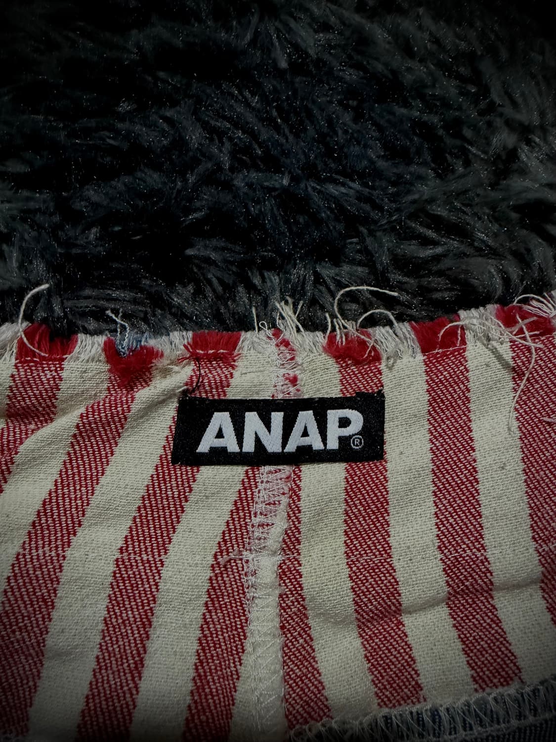 ANAP 성조기 패턴 데미지 데님 숏팬츠 상품이미지9
