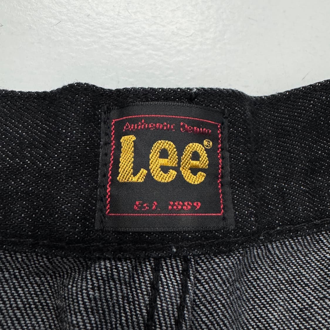 LEE 리 버뮤다 흑청 와이드 데님팬츠 반바지 상품이미지4