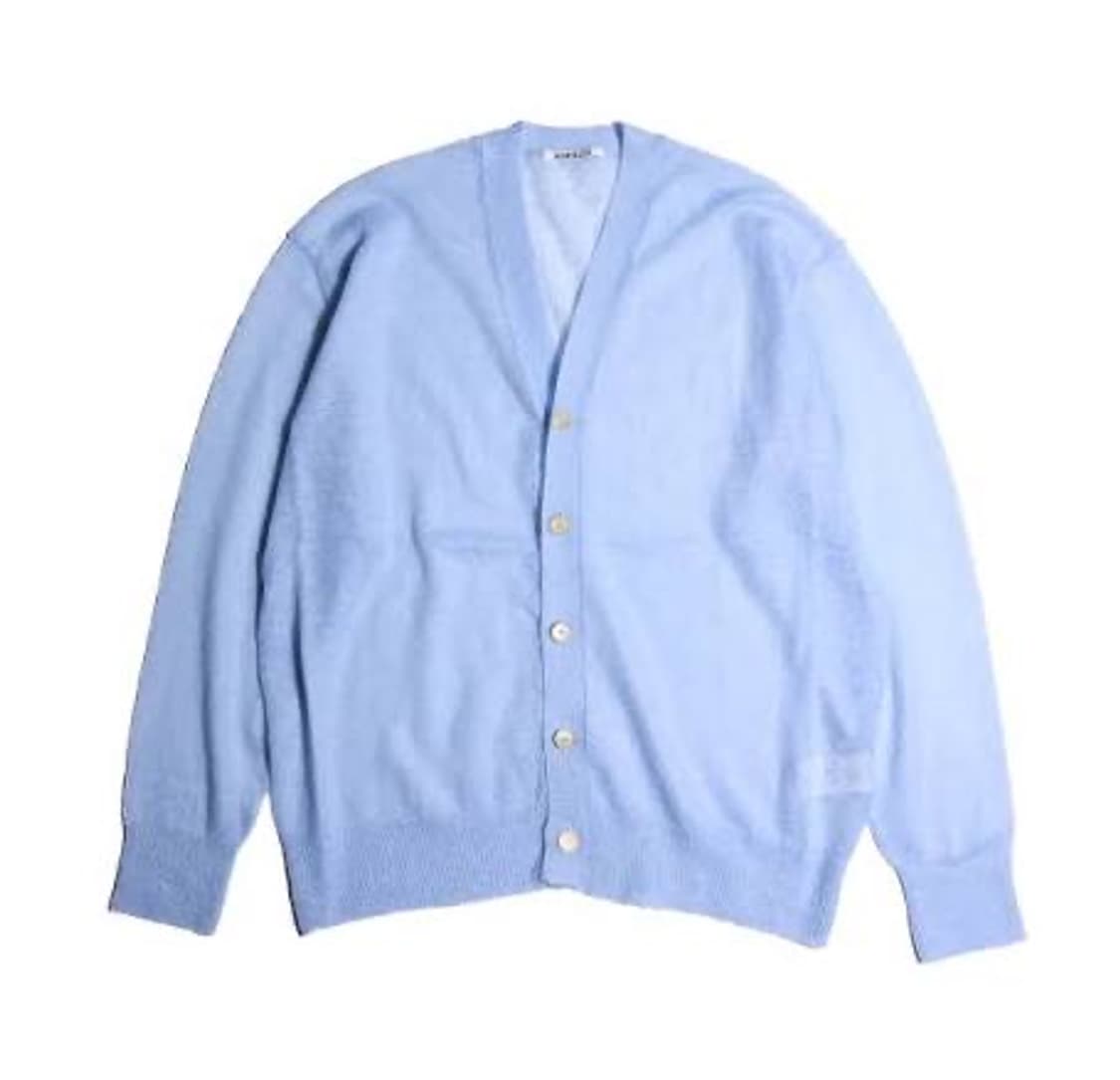 Auralee 오라리 터콰이즈 블루 카디건 상품이미지2