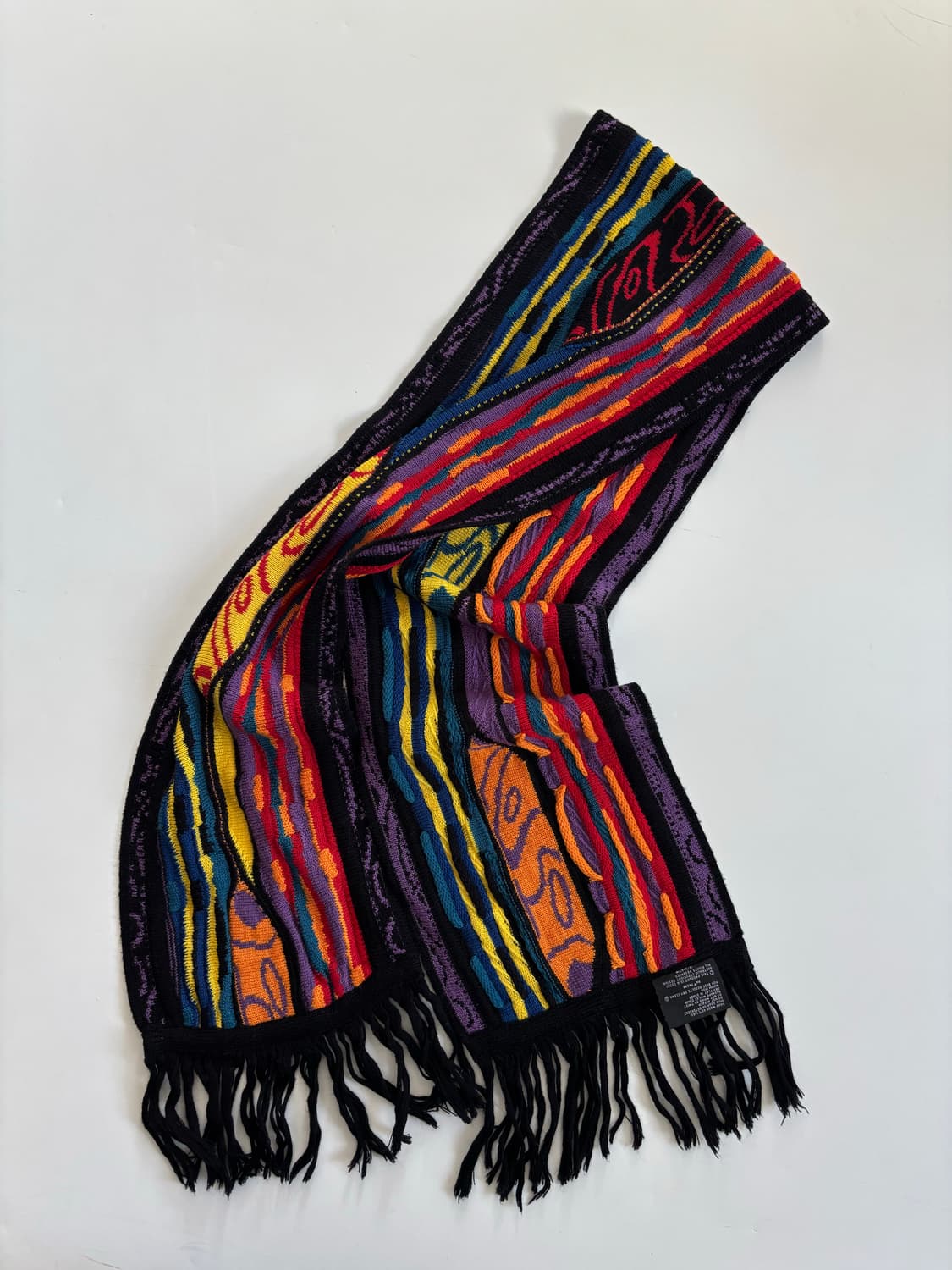 Coogi 쿠지 멀티컬러 3D 케이블 니트 머플러  상품이미지3