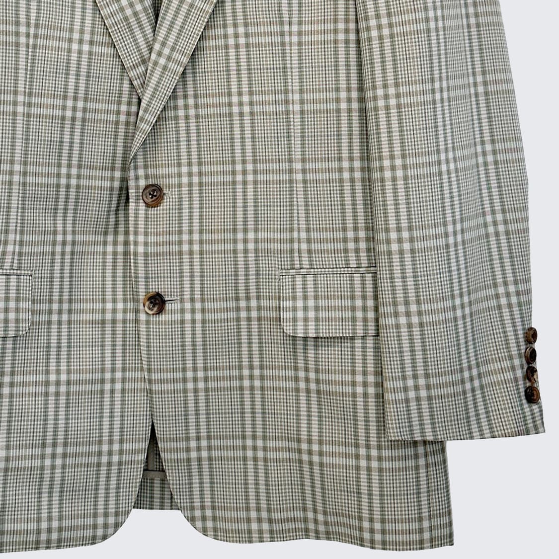 버버리 울 실크 체크 블레이저 블레이져 자켓 남성 상품이미지3