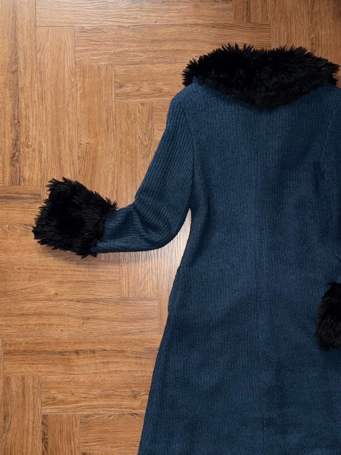 빈티지 퍼 트리밍 코트 상품이미지8