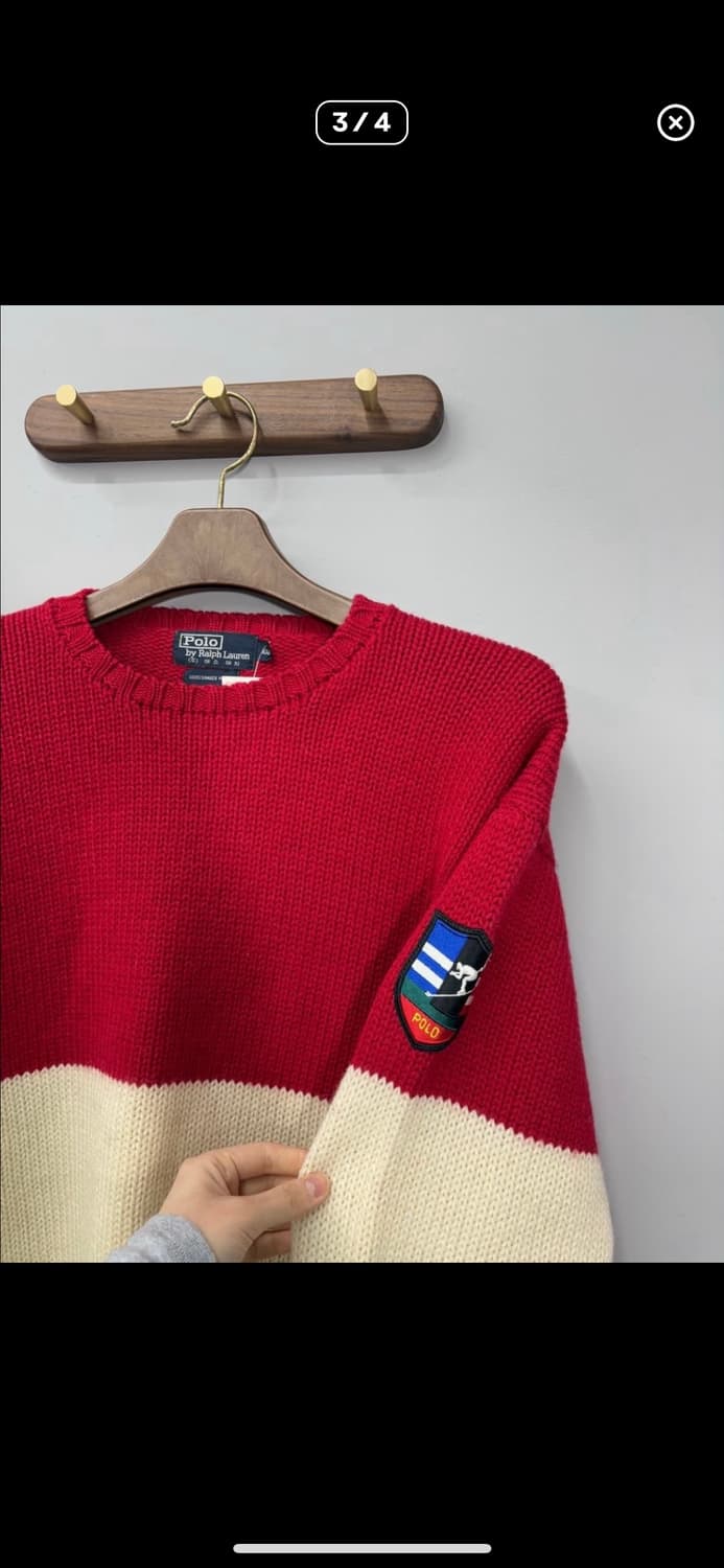 폴로 랄프로렌 80‘s 수이사이드 스키 패치 니트 H911 상품이미지3