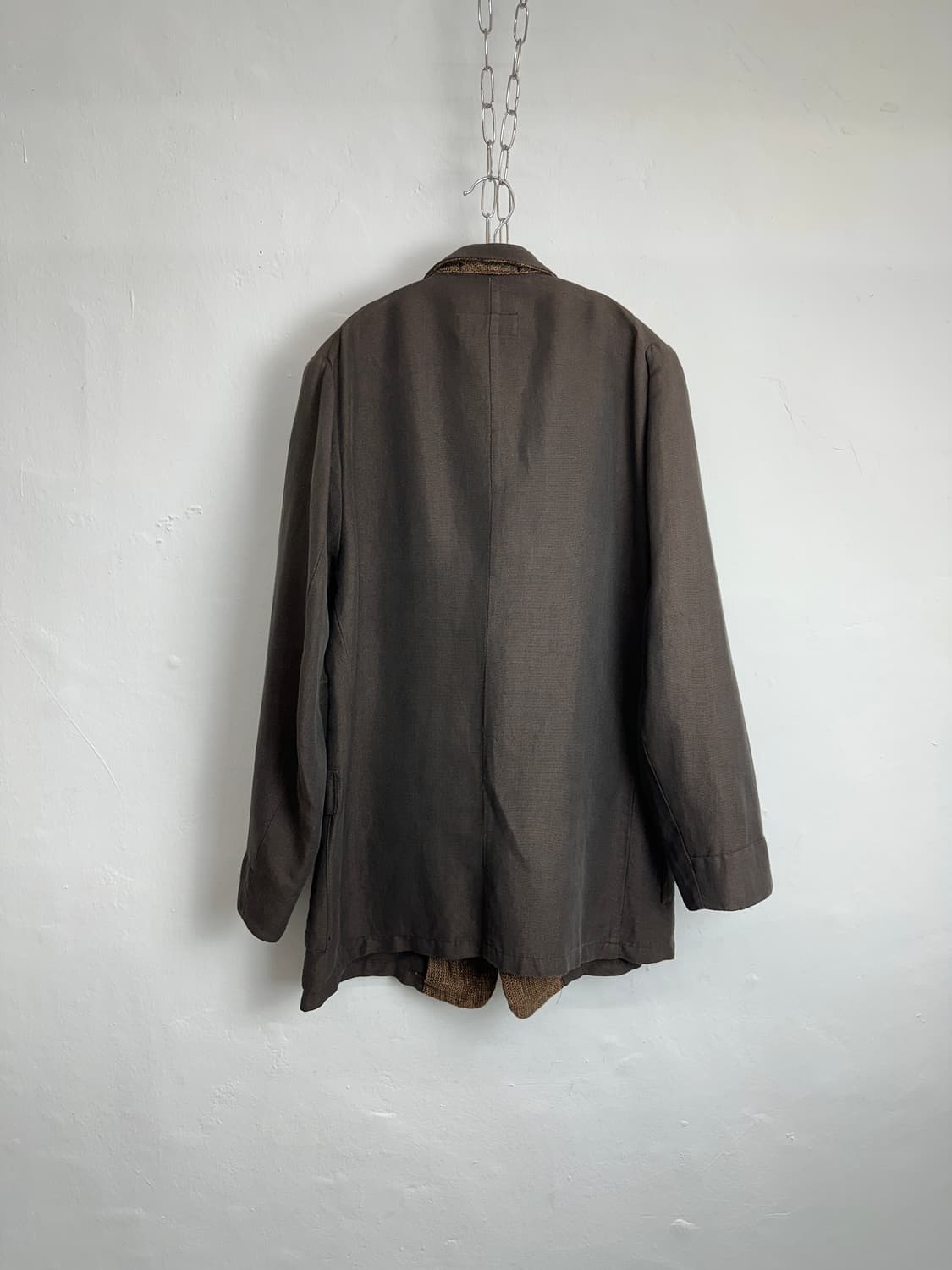 G. GUAGLIANONE Flax-Silk Blend Jacket 상품이미지6