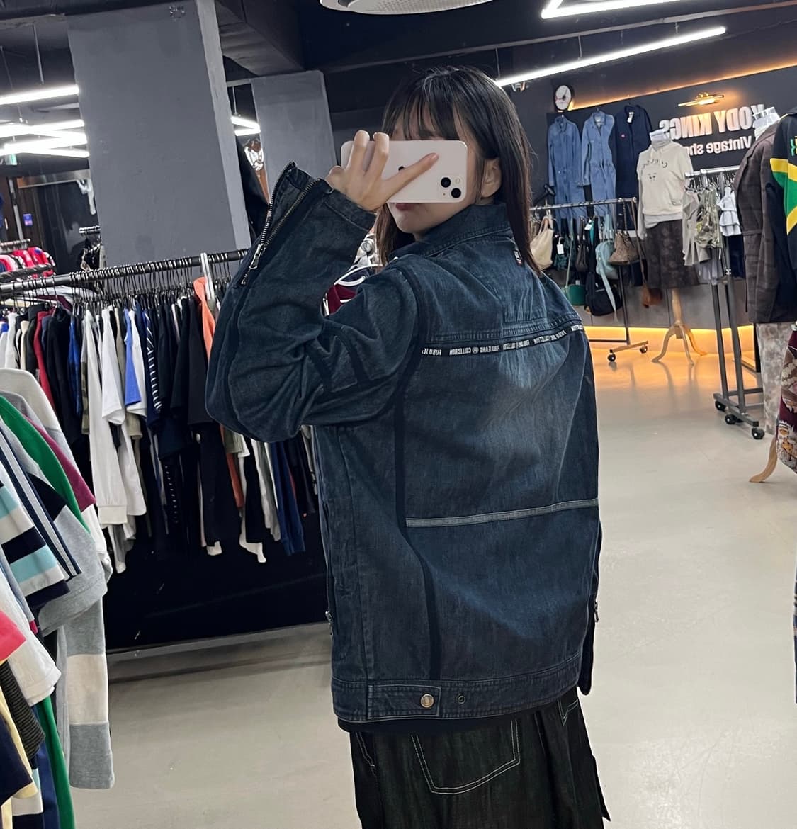 후부 데님 집업  상품이미지3