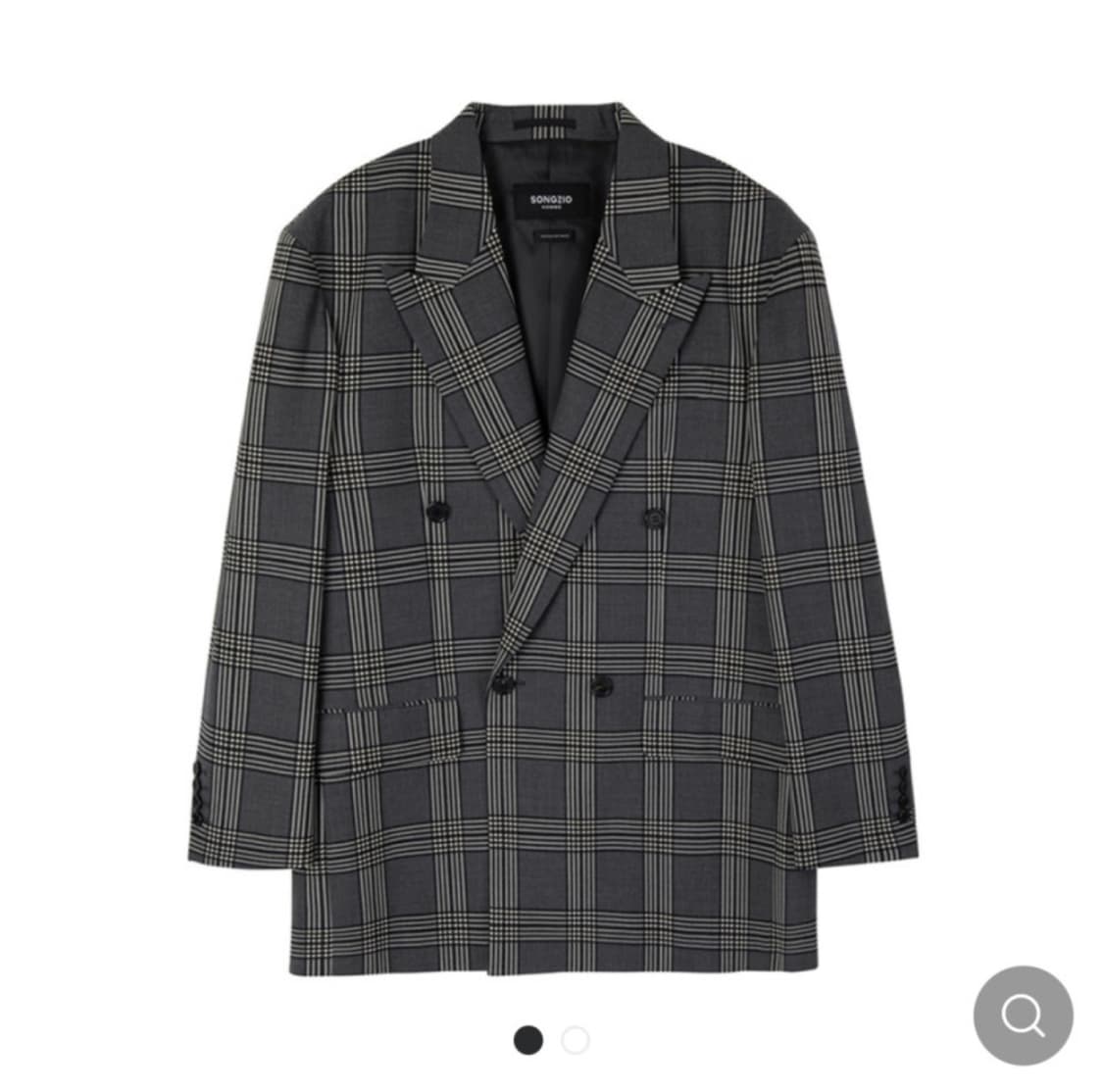 송지오옴므 빅 체크자켓 블레이저 오버핏 100 상품이미지1