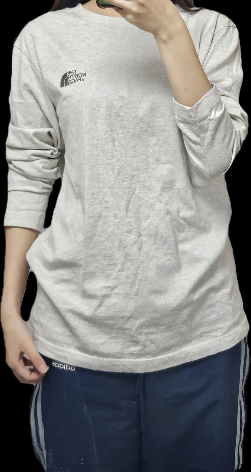 🤎노스페이스 롱슬리브XL/오트밀 브라운 상품이미지2