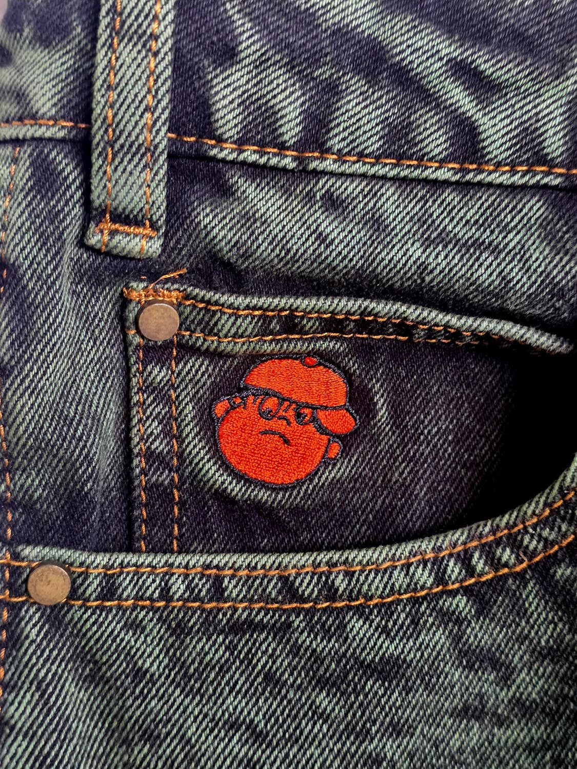 Butter goods 필리 산토소소 데님 카고 팬츠 다크그린 상품이미지2