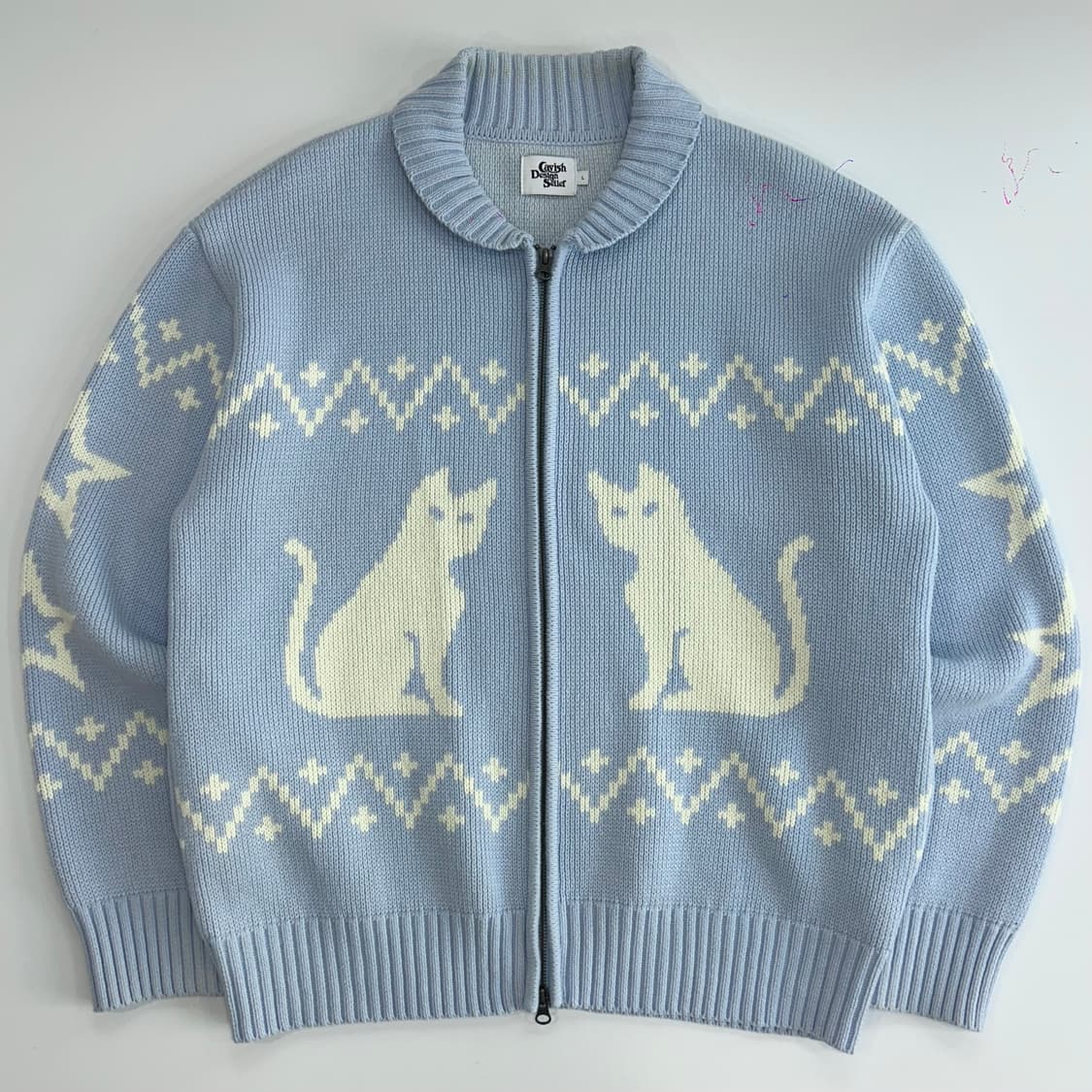 CAVISH 카비시 캣츠 스카이블루 코위찬 가디건 상품이미지3