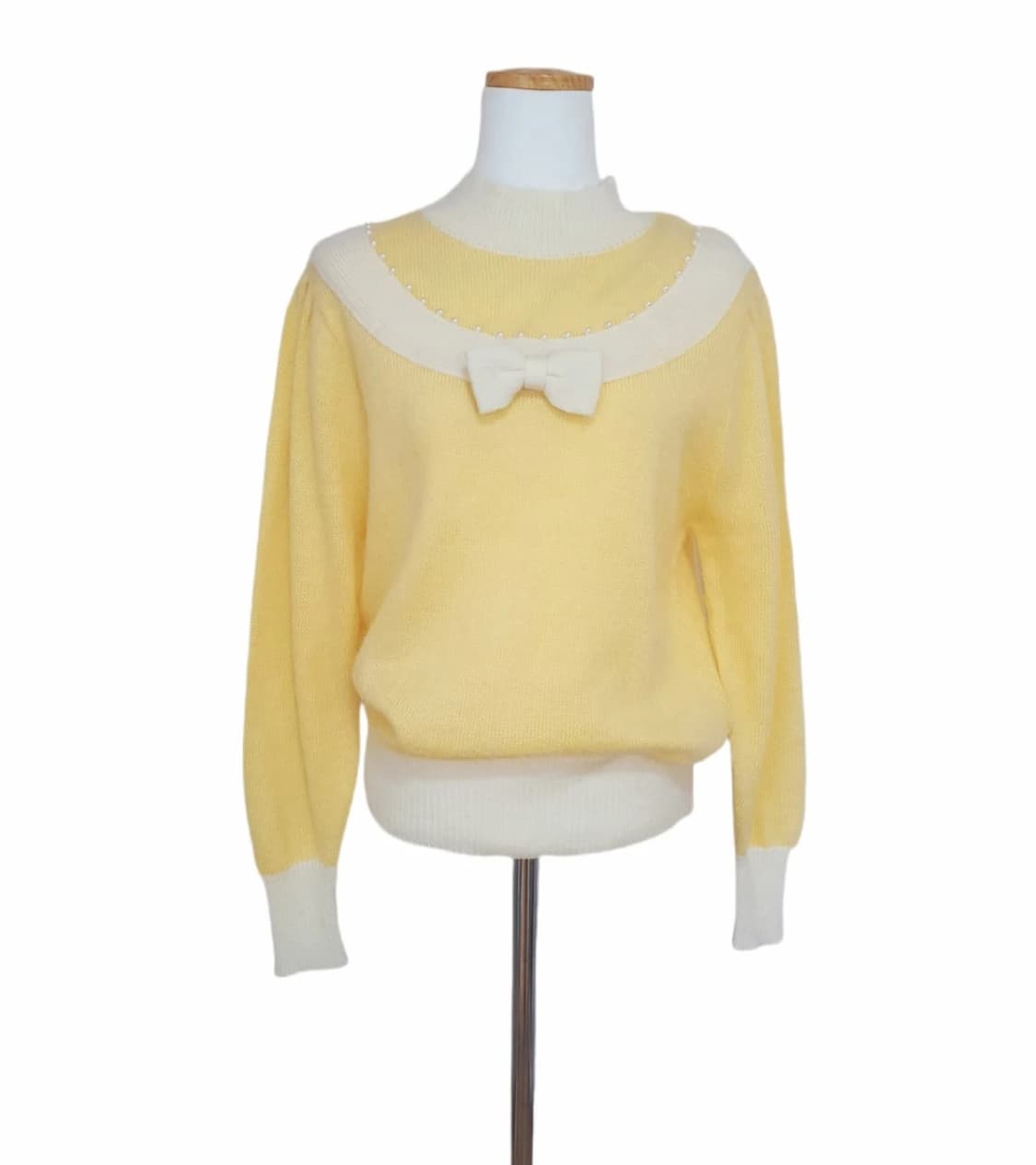 빈티지 무드 앤 리본 니트 상품이미지3