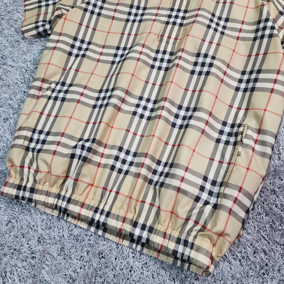 버버리 체크 집업 바람막이 M 상품이미지2