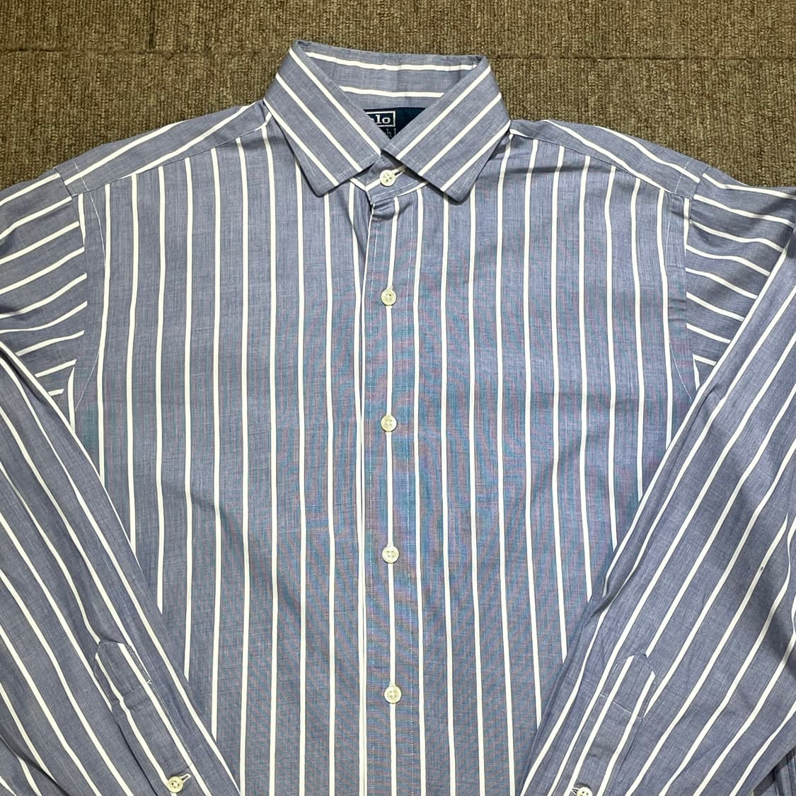 (M) POLO 폴로 랄프로렌 스트라이프 셔츠 리젠트 클래식핏 상품이미지6