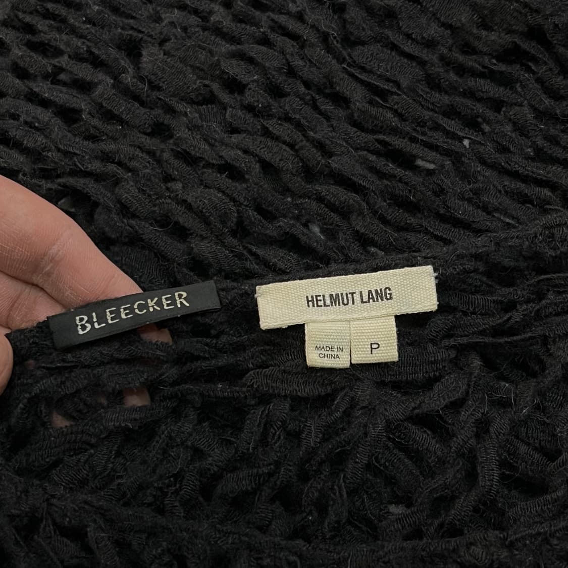 헬무트랭 그물 니트 y15767 상품이미지6