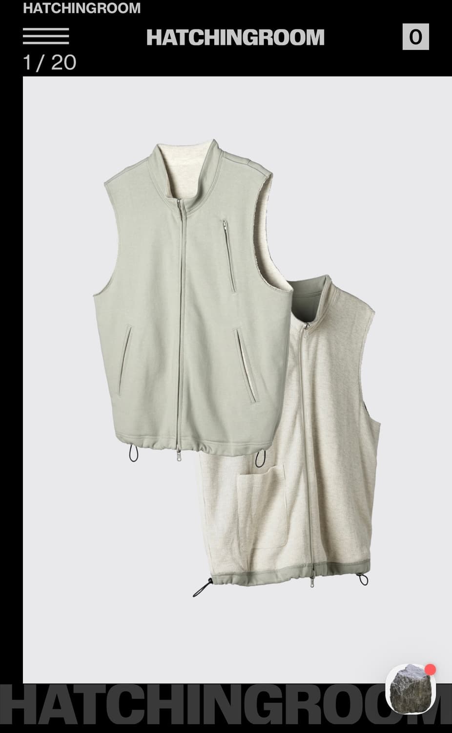 해칭룸 리버시블 베스트 4사이즈 상품이미지1