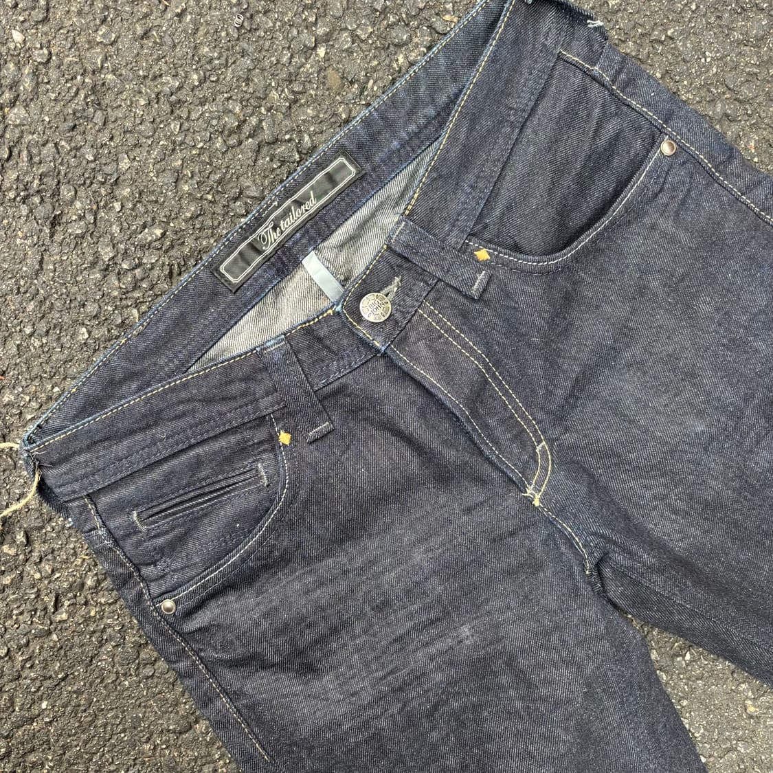 빅죤 더 테일로드 데님 부츠컷 로우라이즈 상품이미지5