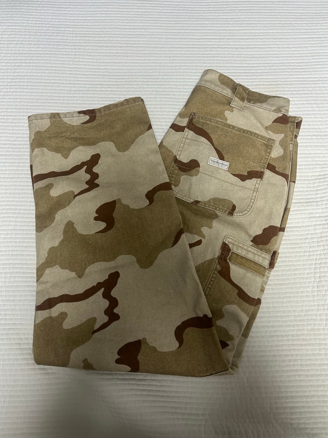 디스이즈네버댓 필드팬츠 카모 M 1회착 상품이미지1