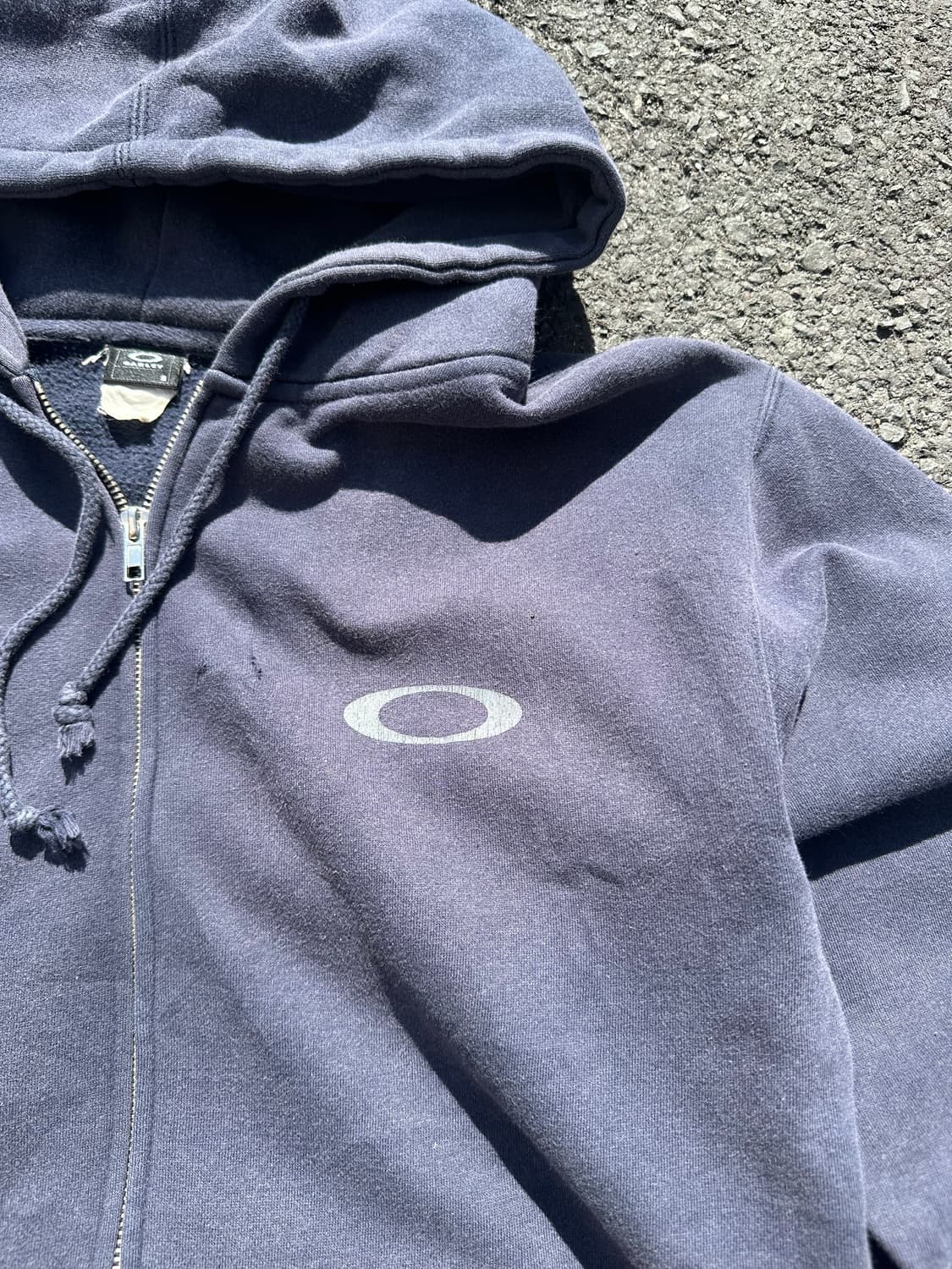 90-00‘s Oakley logo faded Hood zip-up 상품이미지6