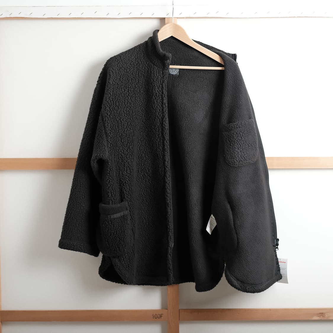 포터클래식 2(M사이즈) 플리스 집업 셔츠 자켓  블랙 상품이미지6