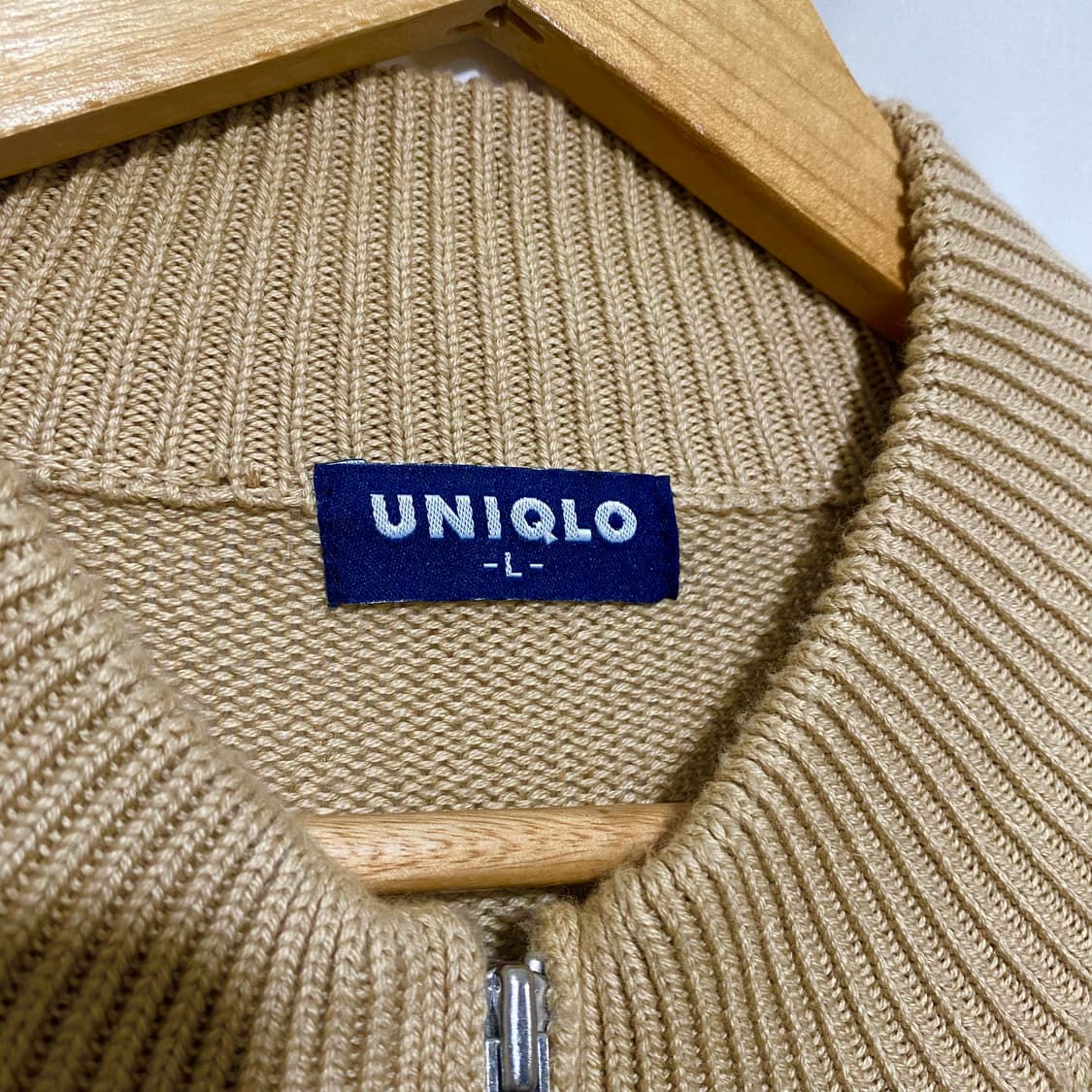 90s 유니클로 니트집업 상품이미지2