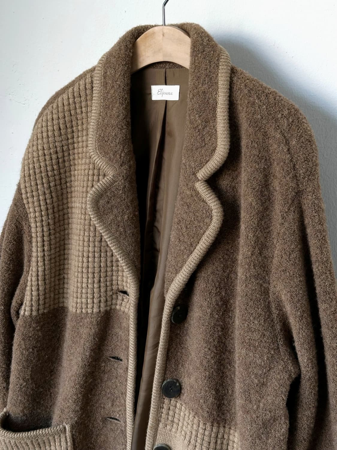 Wool boucle fabric loose jacket 상품이미지2