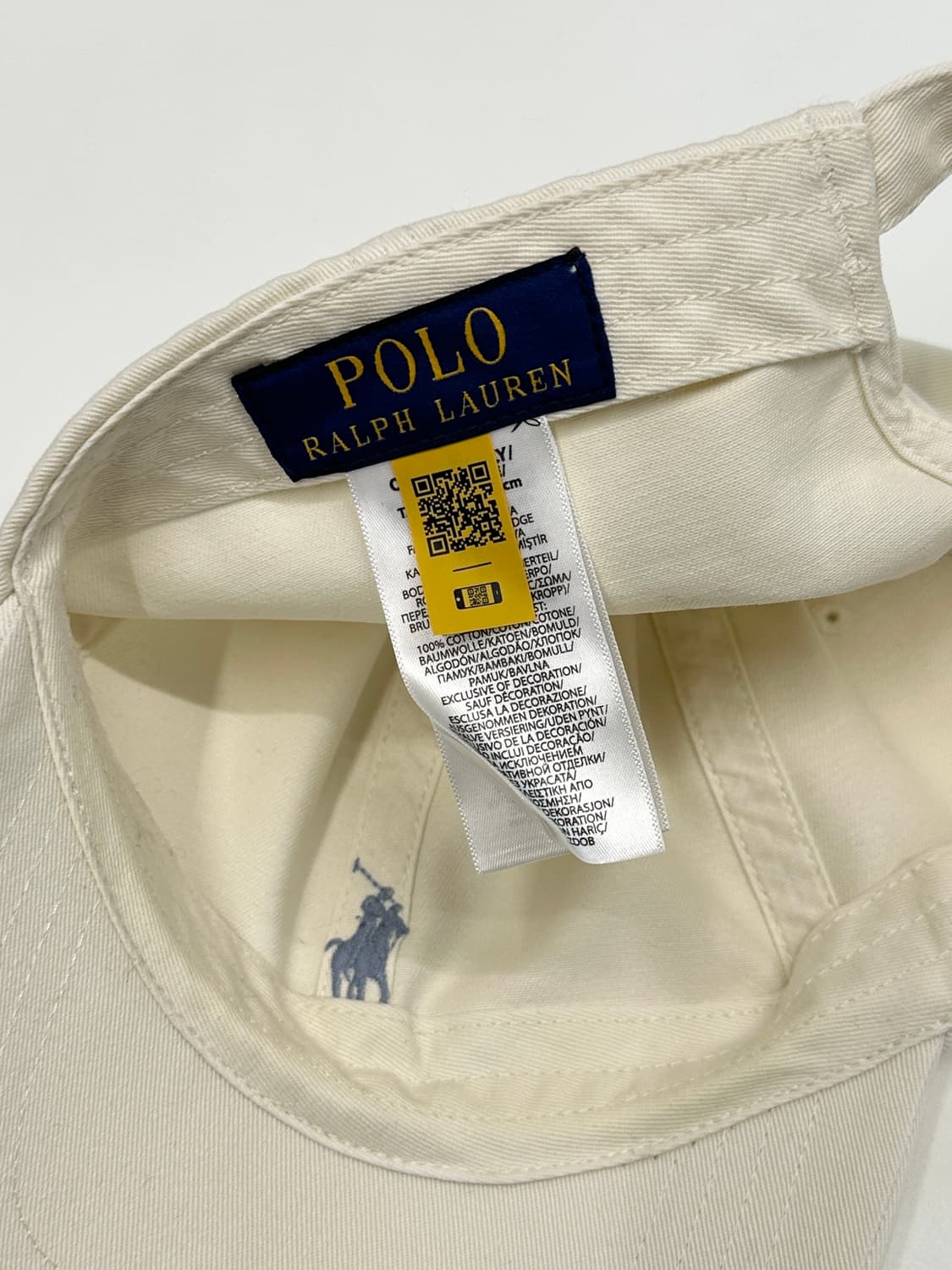 폴로 큐알신형 블루포니 볼캡(OS/아이보리) 상품이미지3