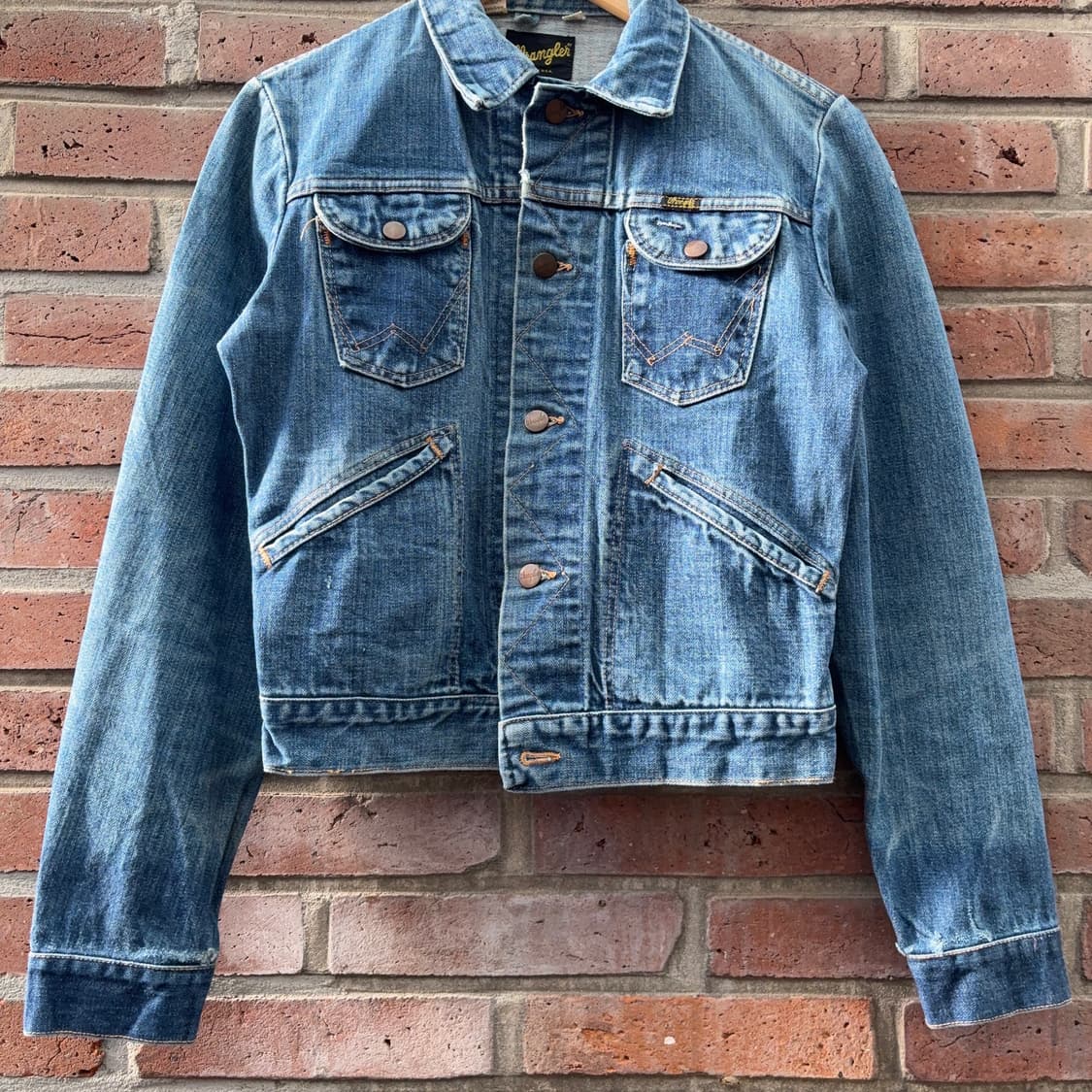 70s USA 랭글러 Wrangler 데님 트러커 자켓 상품이미지4