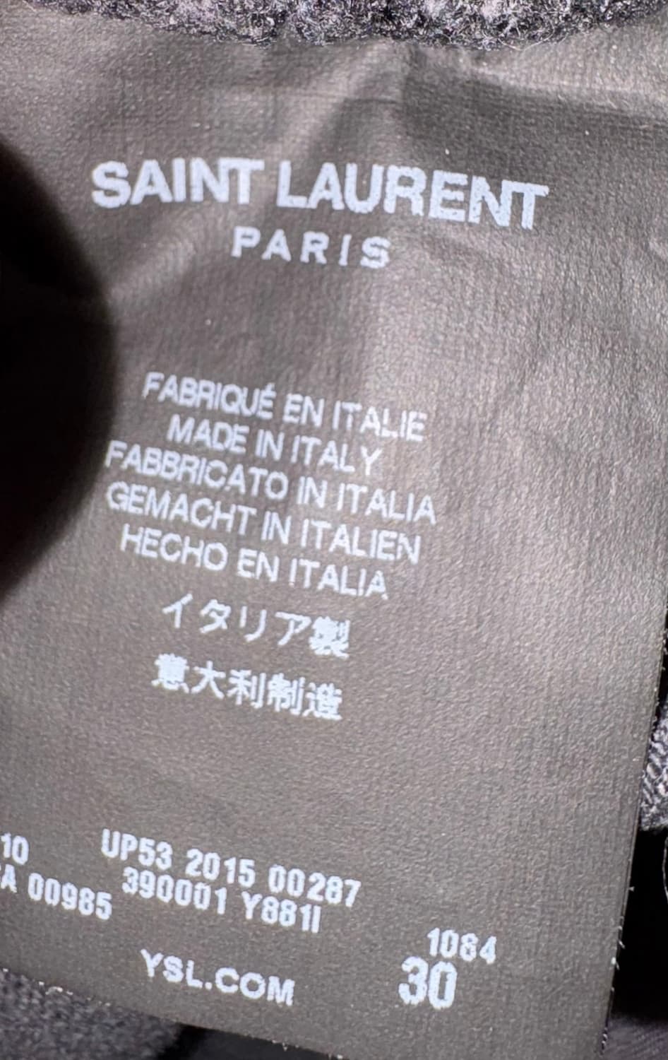 AW15 Saint Laurent Skinny Grey Jeans 상품이미지4