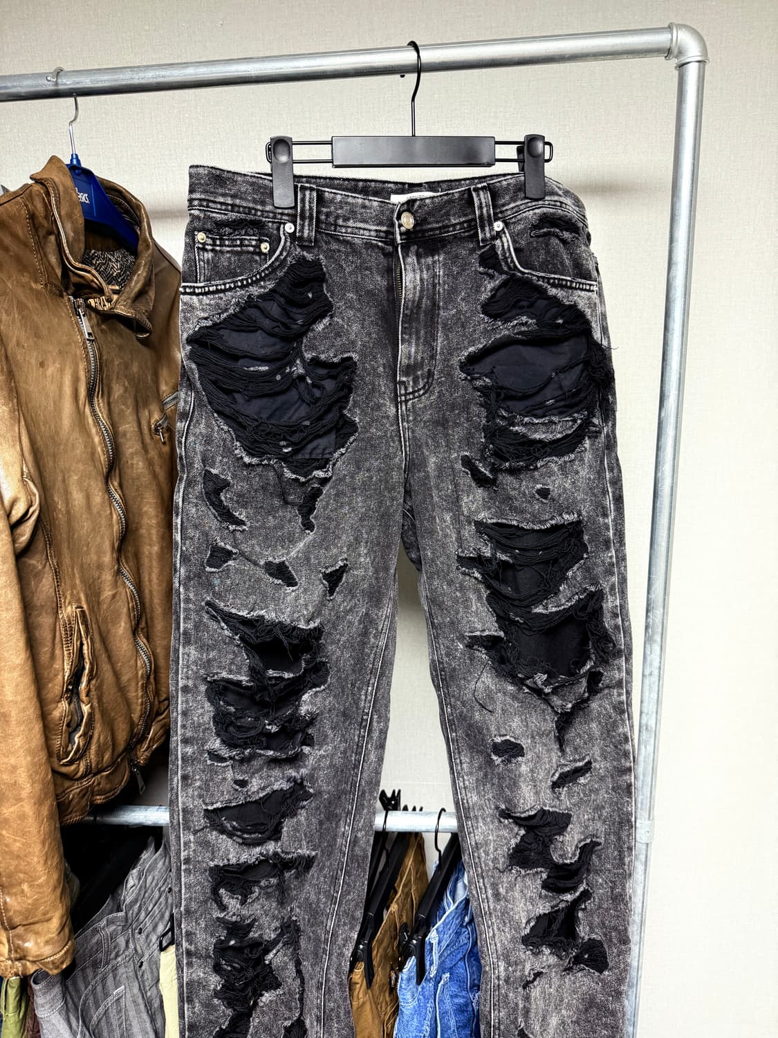 레씨토 washing denim pants black 상품이미지1