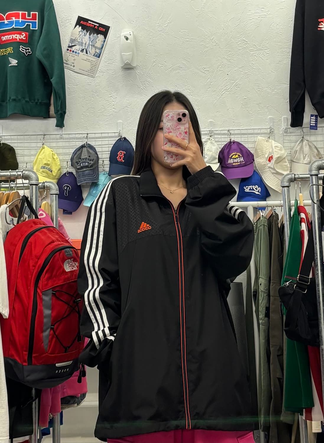 아디다스 삼선로고 우븐 바람막이 자켓 3XL 상품이미지1