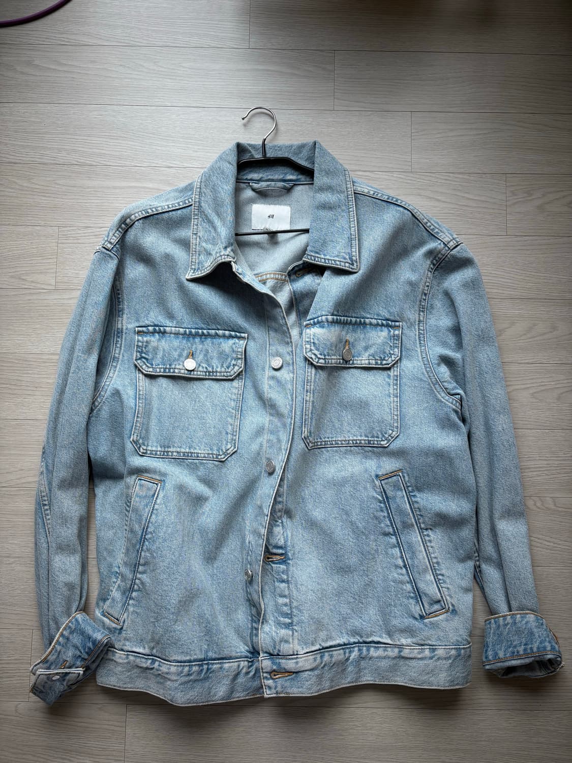 H&M 데님 워크 재킷 청자켓 XL사이즈 상품이미지1