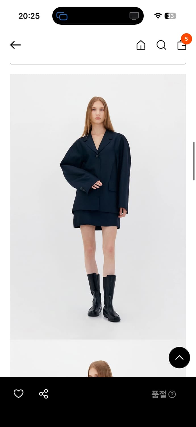 로우클래식 암홀 스티지 자켓 네이비 컬러 판매 상품이미지3