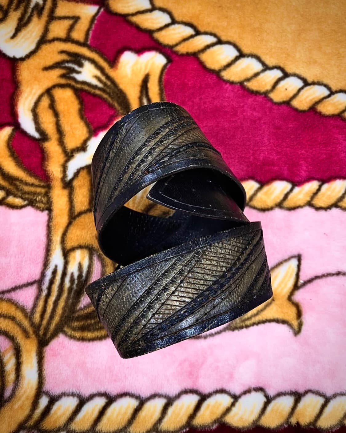 빈티지 웨스턴 엔틱 버클 레더 가죽 벨트 상품이미지3